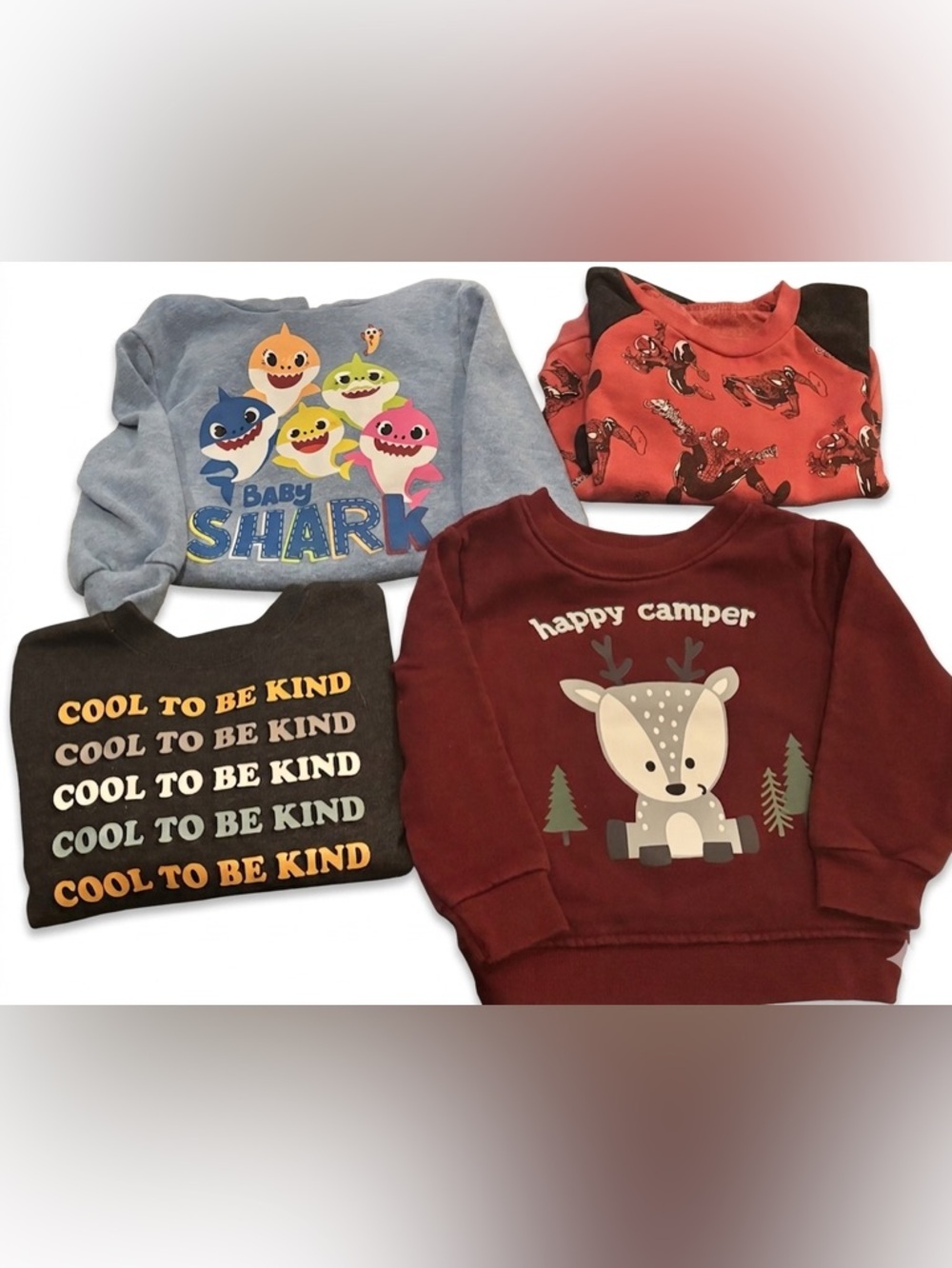 4-Pack Boys Long Sleeve Sweatshirts